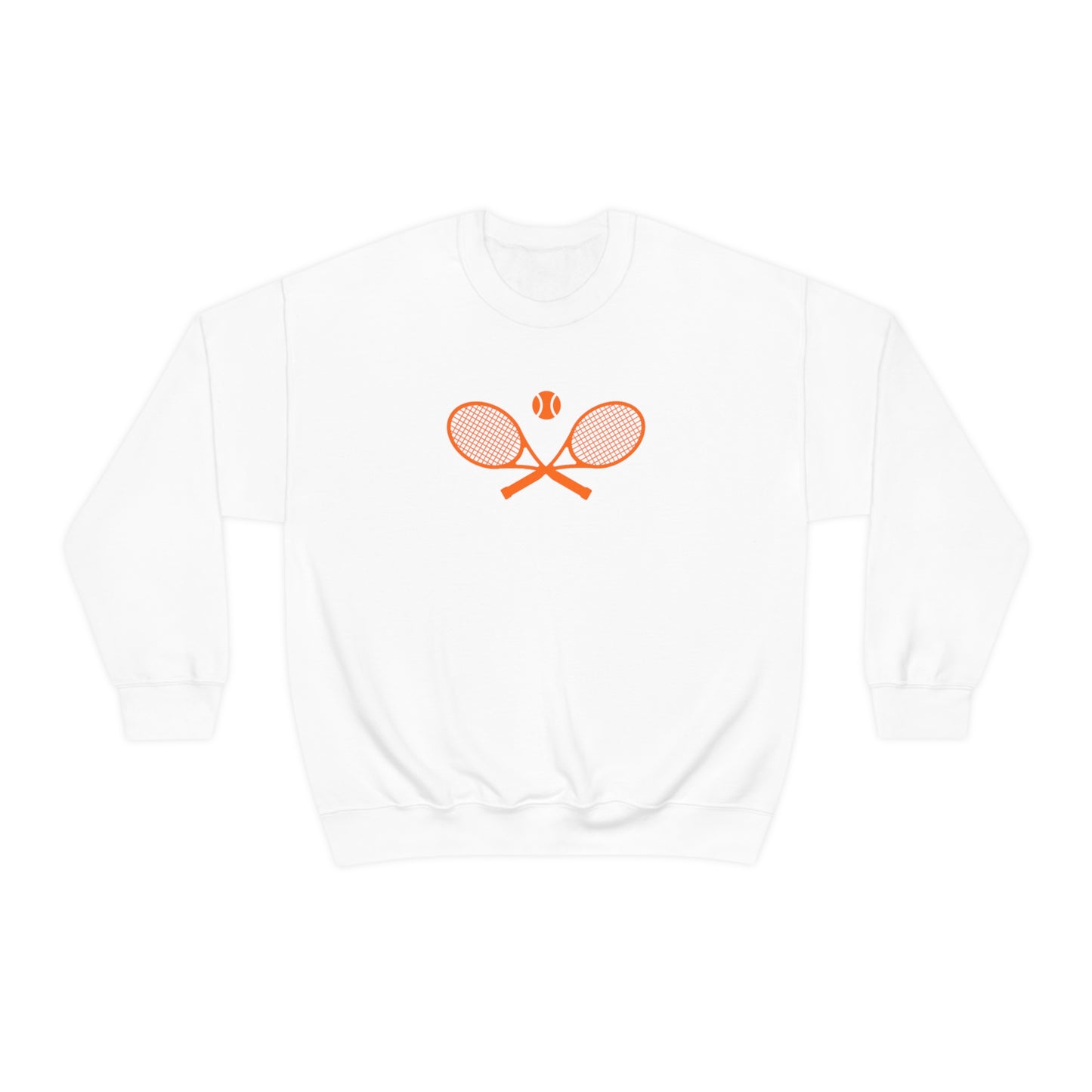 Preppy Orange Tennis Sweatshirt