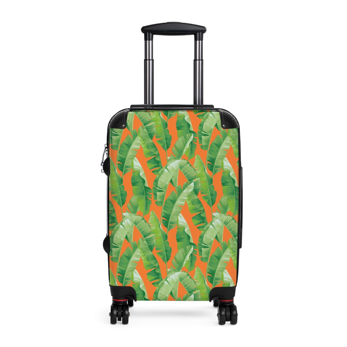 Banana Leaf on Orange Suitcases