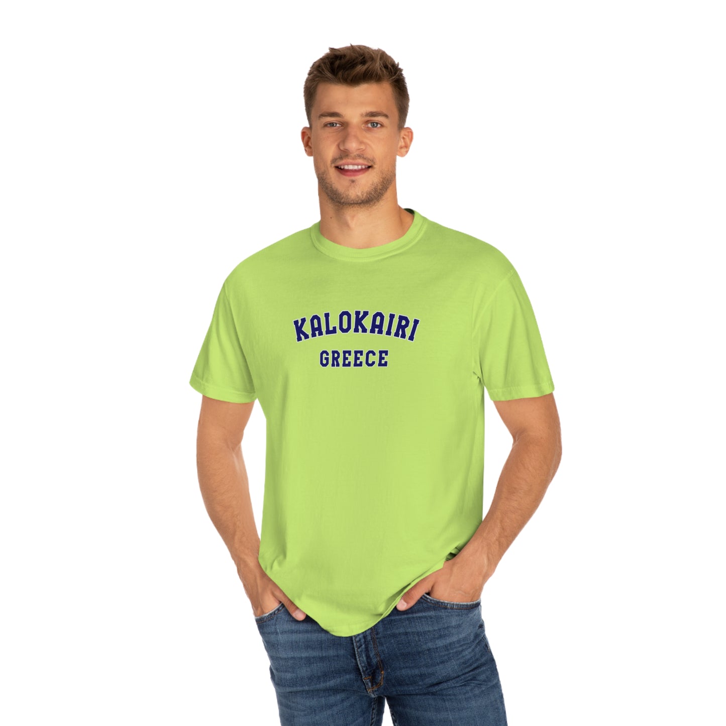 Kalokairi Navy Text Comfort Colors T-Shirt