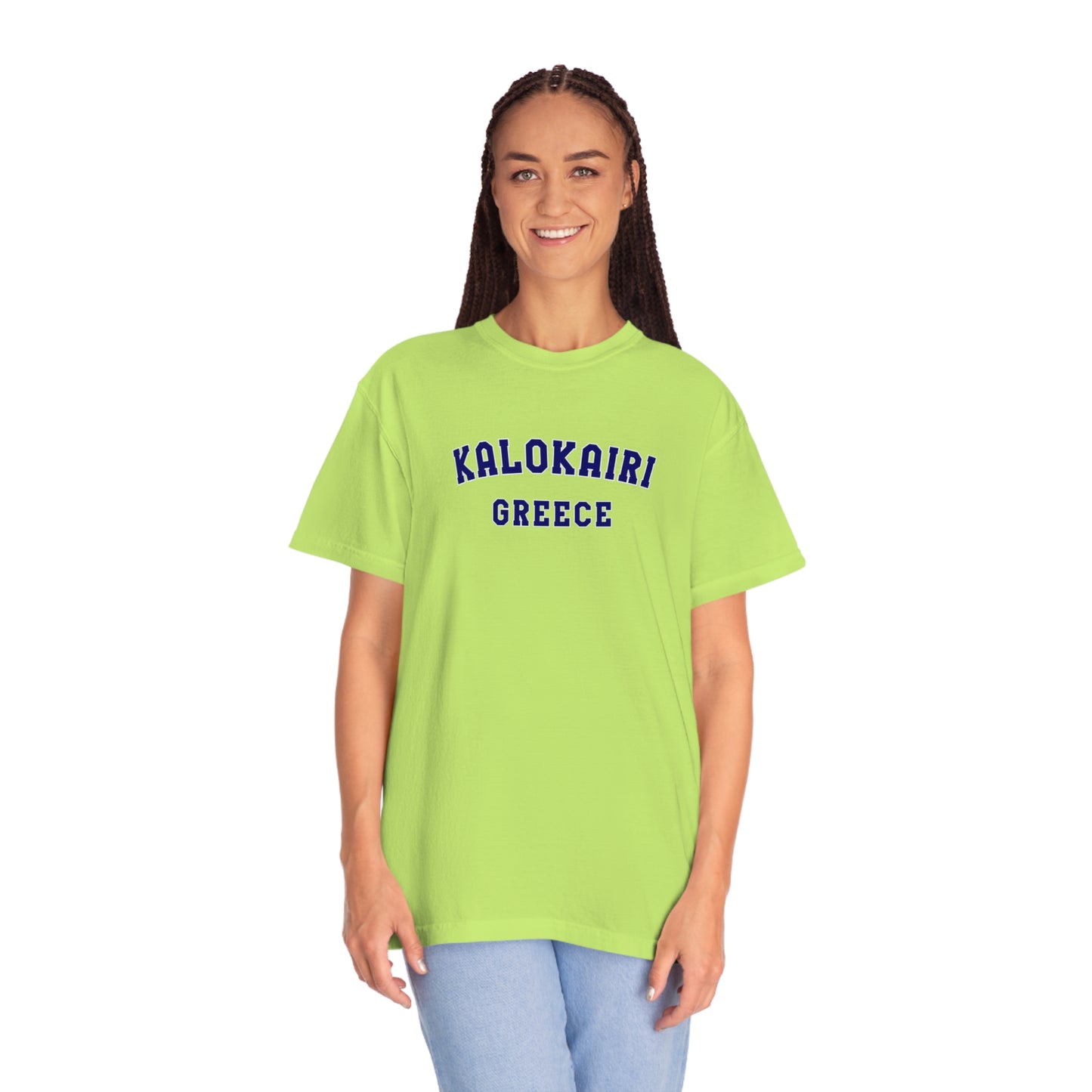 Kalokairi Navy Text Comfort Colors T-Shirt