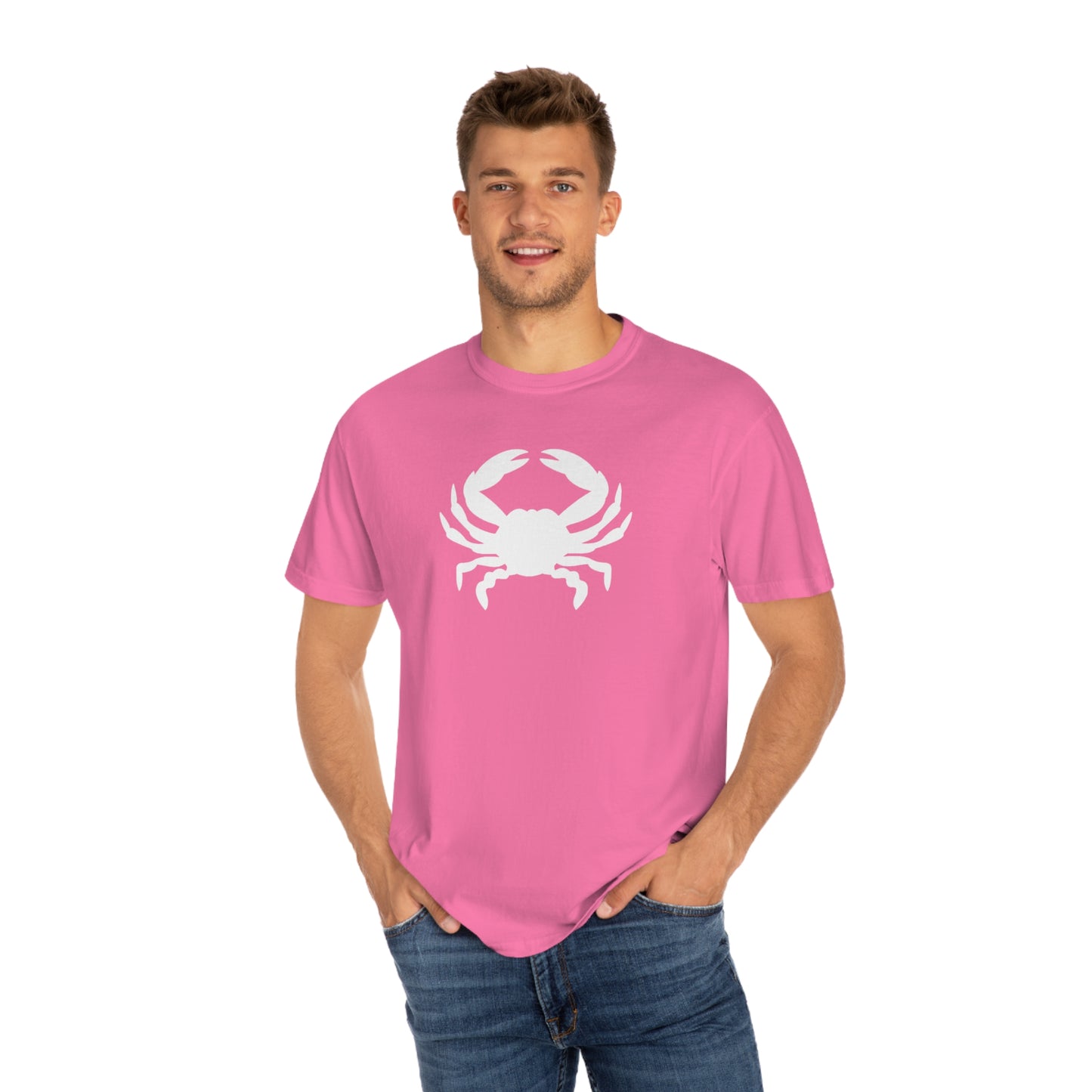 White Crab Comfort Colors T-Shirt