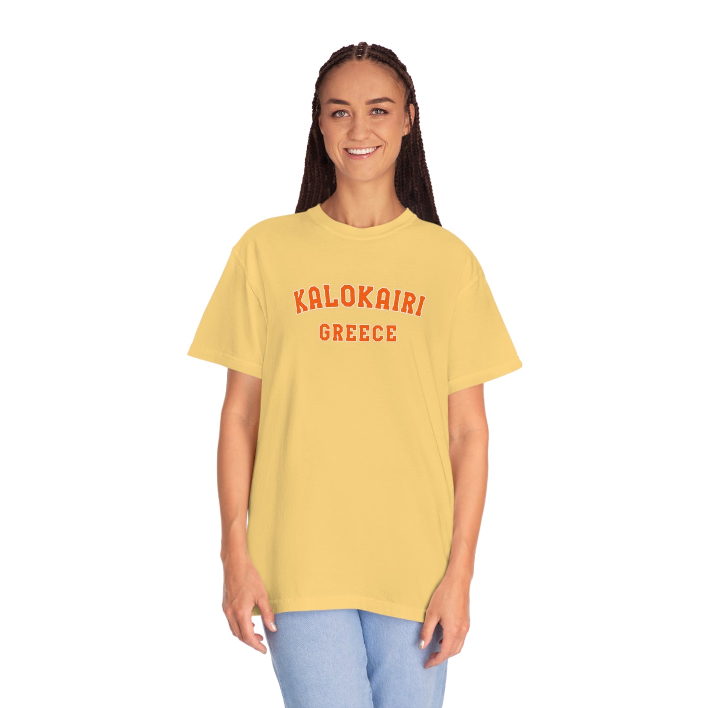 Kalokairi Orange Text Comfort Colors T-Shirt