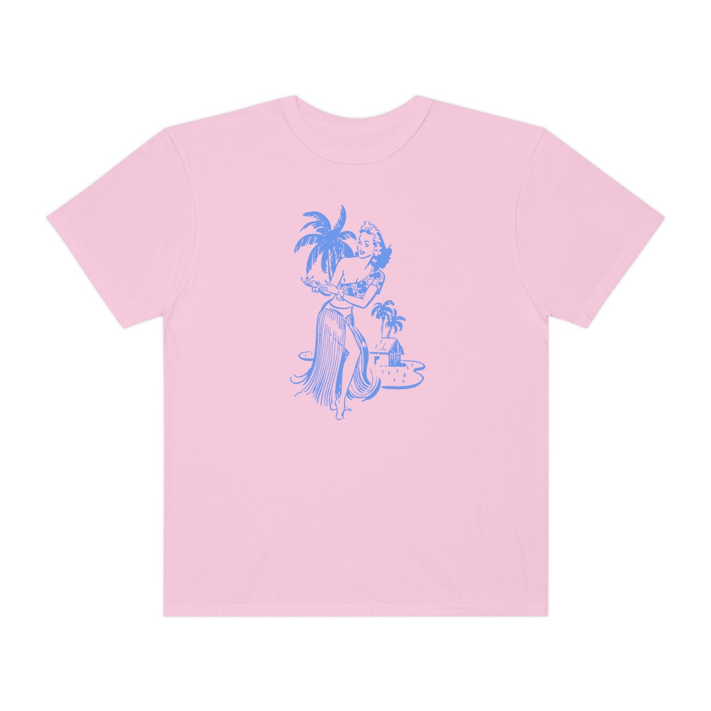 Blue Hula Girl Comfort Colors T-Shirt