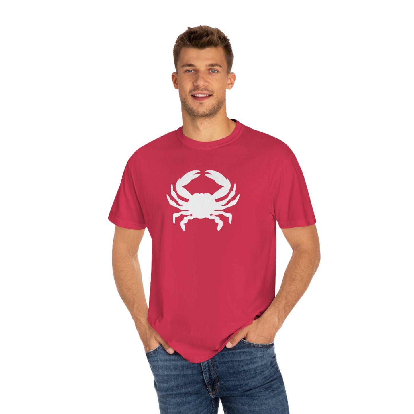 White Crab Comfort Colors T-Shirt
