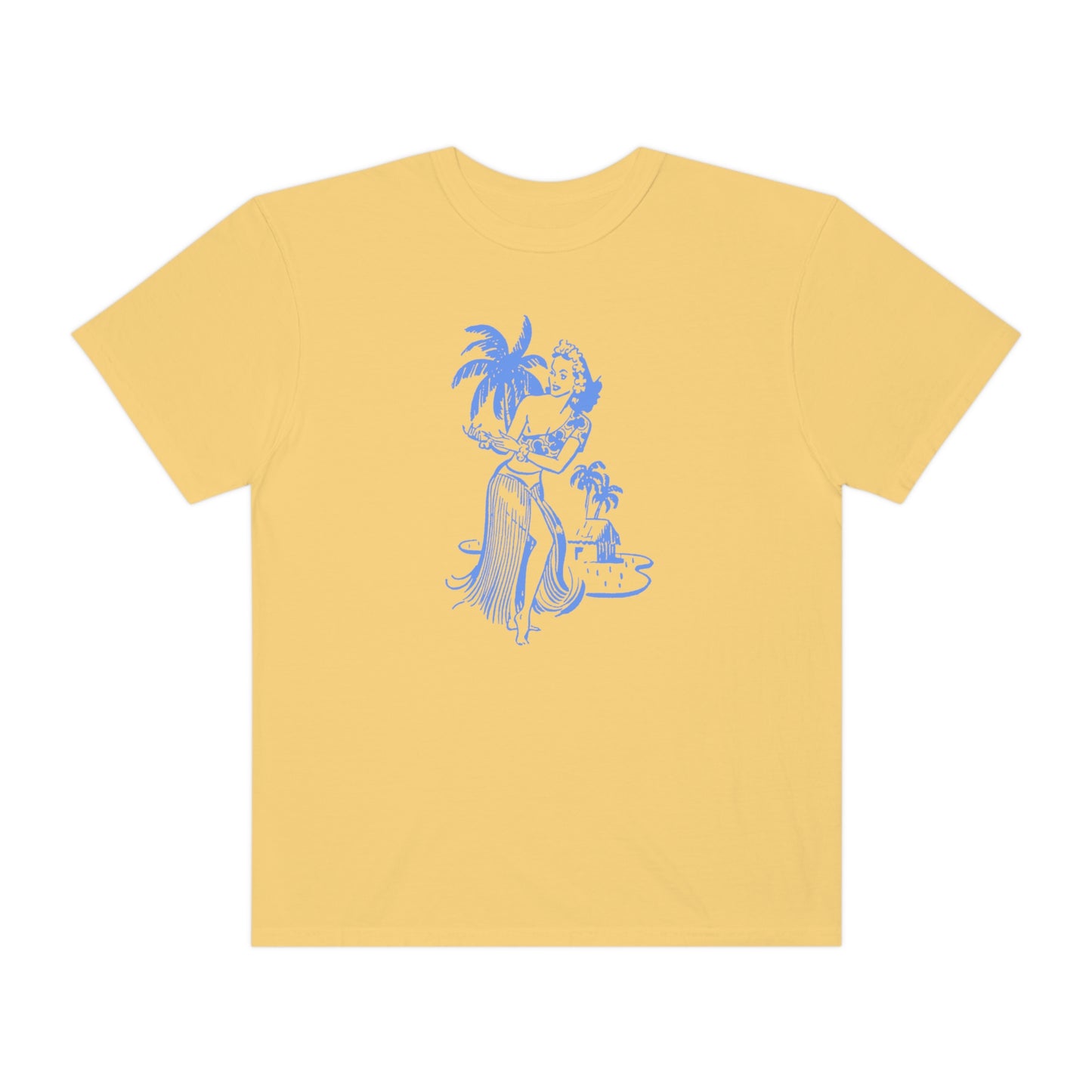 Blue Hula Girl Comfort Colors T-Shirt
