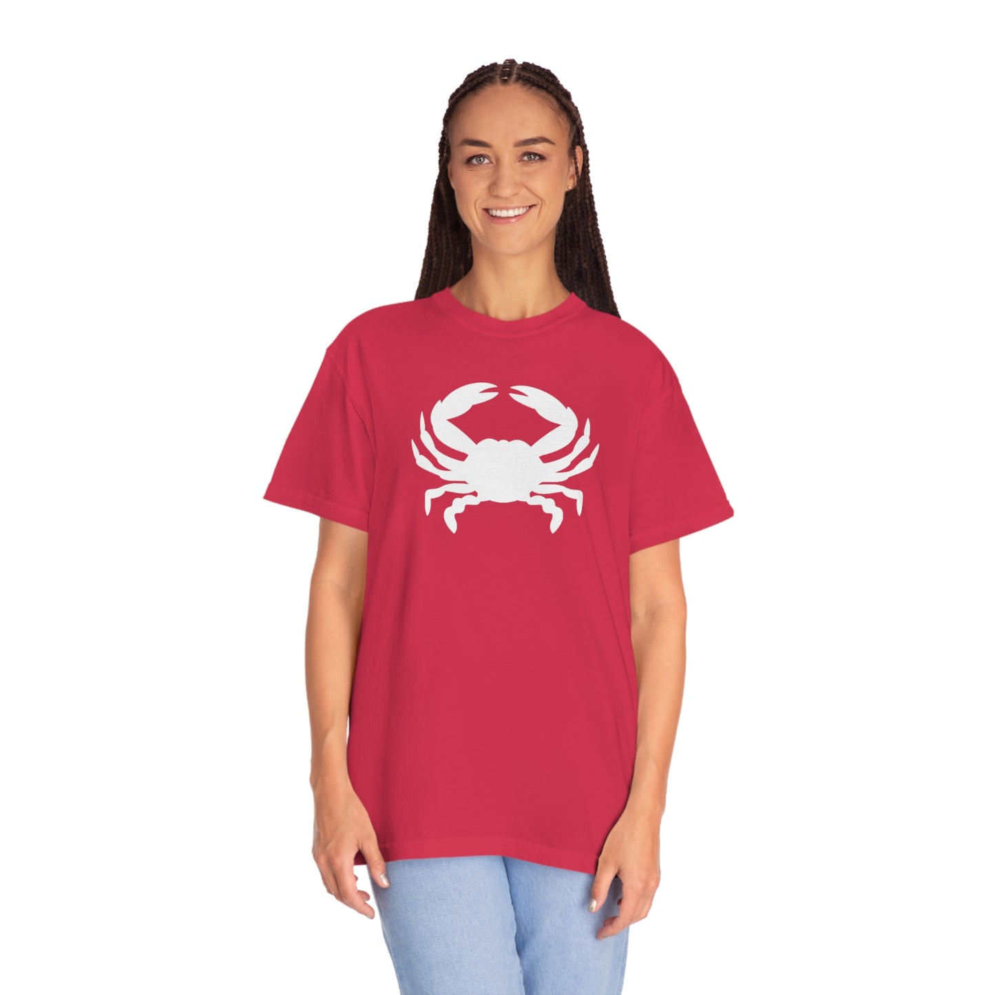 White Crab Comfort Colors T-Shirt
