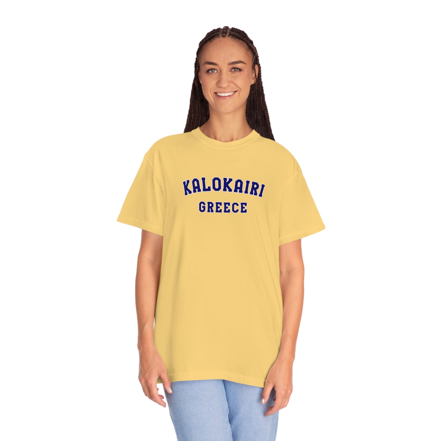 Kalokairi Navy Text Comfort Colors T-Shirt