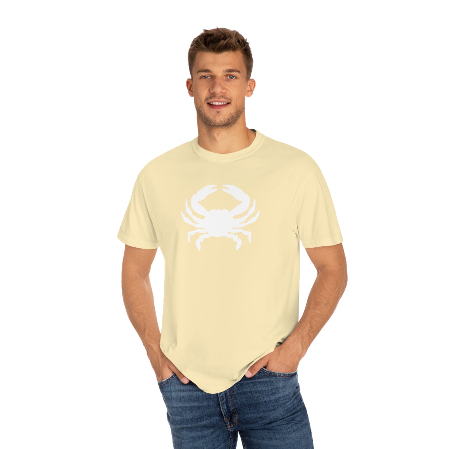 White Crab Comfort Colors T-Shirt