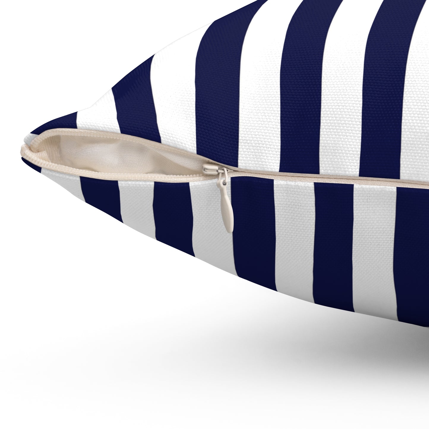 Navy Striped Pillows
