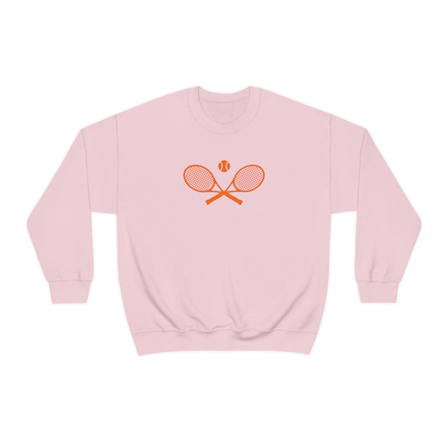 Preppy Orange Tennis Sweatshirt