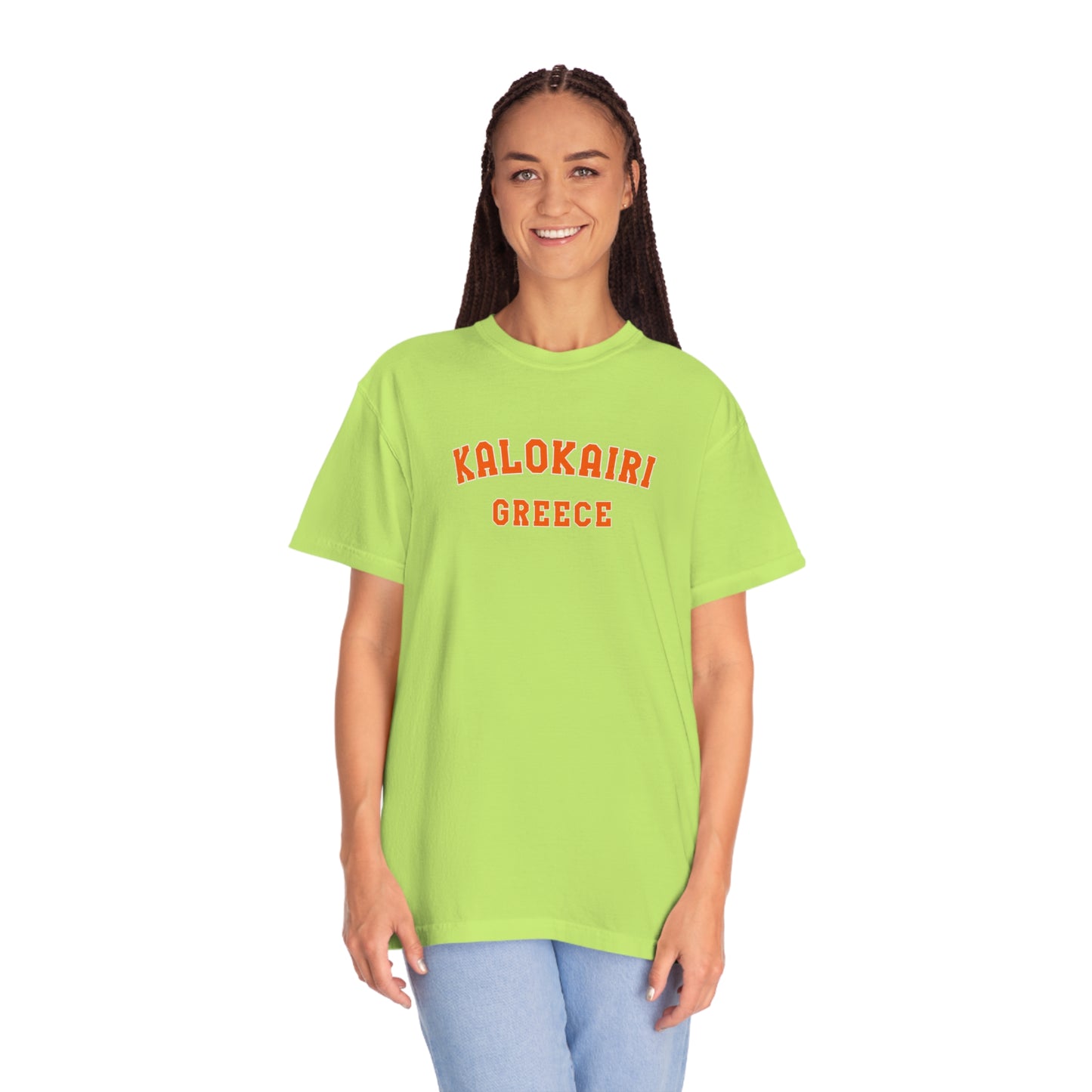 Kalokairi Orange Text Comfort Colors T-Shirt