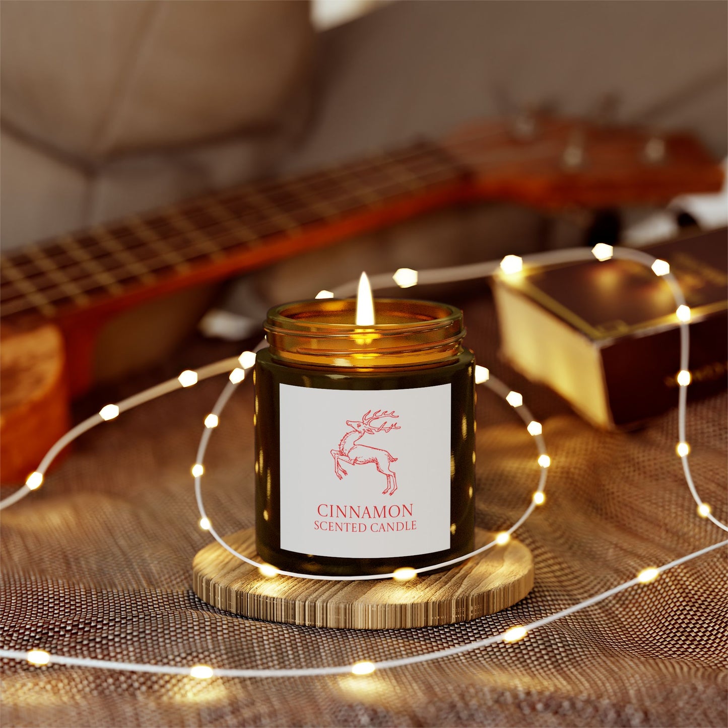 Red Reindeer Cinnamon Scented Candles
