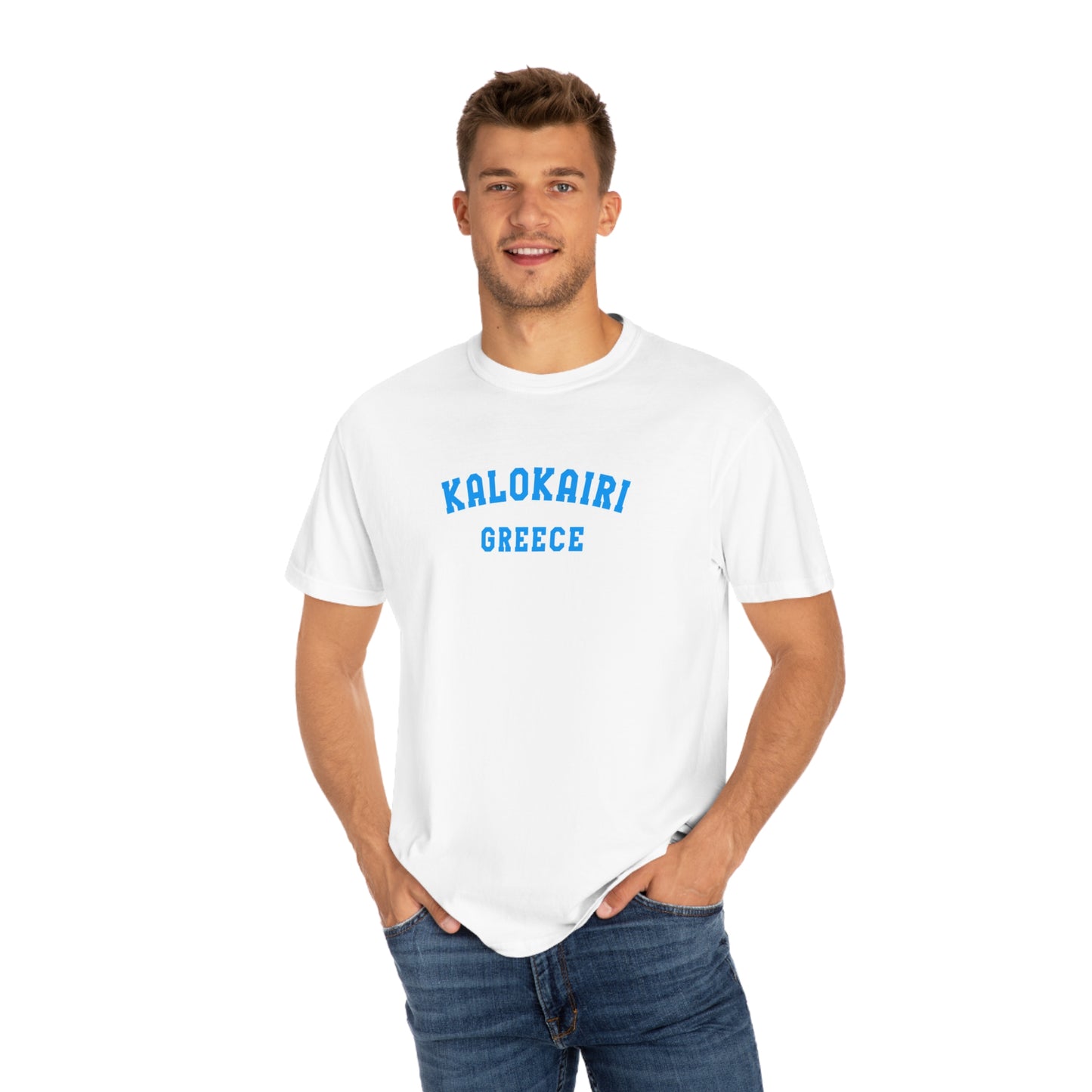 Kalokairi Blue Text Comfort Colors T-Shirt