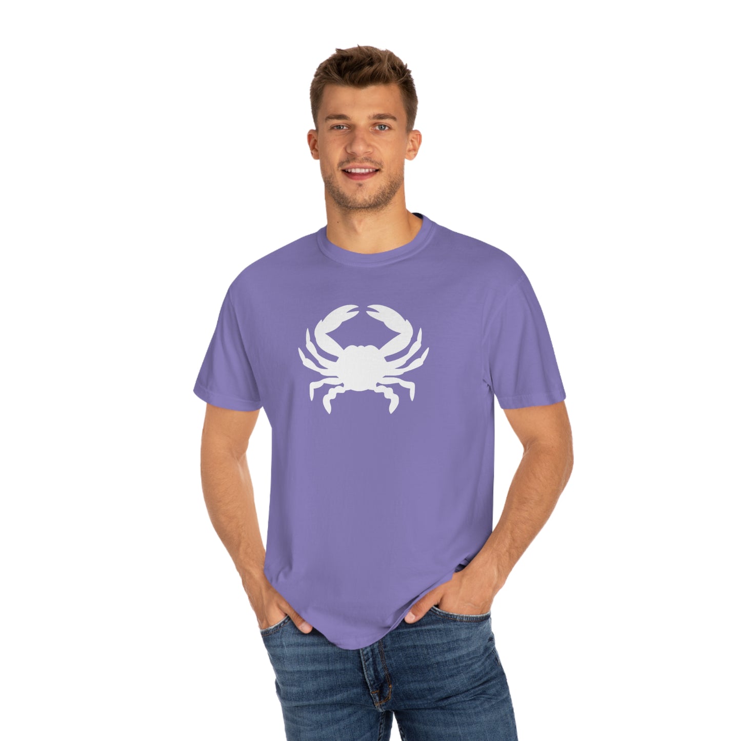 White Crab Comfort Colors T-Shirt