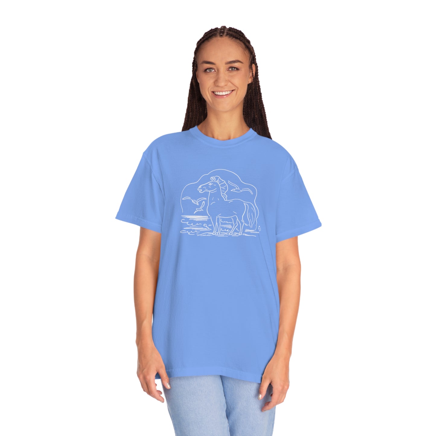 Horse on the Beach Comfort Colors T-Shirt