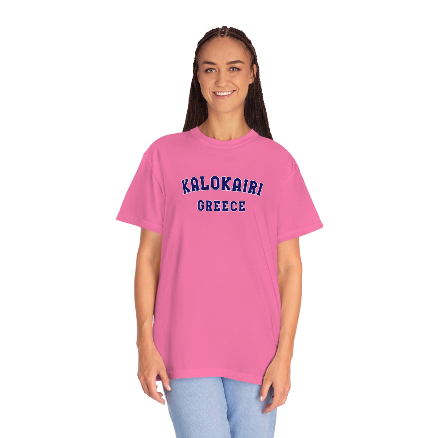 Kalokairi Navy Text Comfort Colors T-Shirt