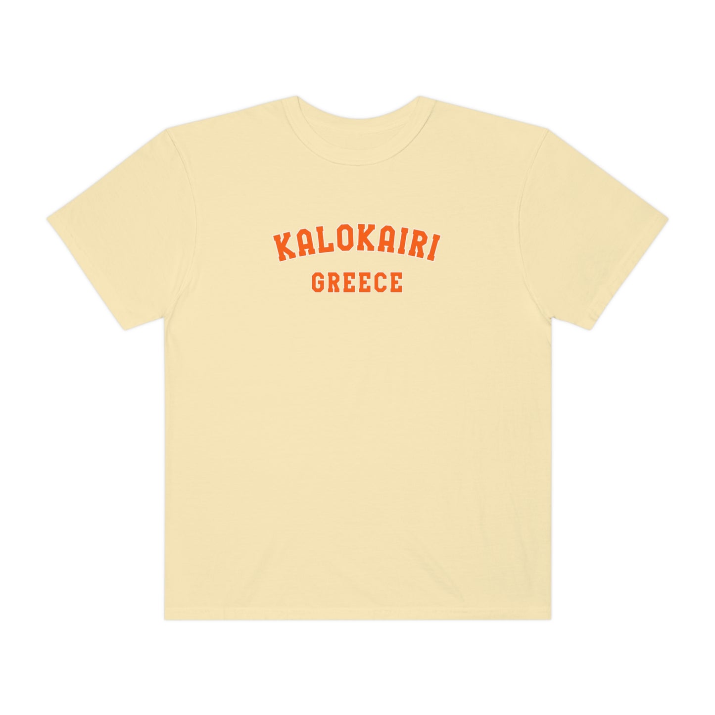 Kalokairi Orange Text Comfort Colors T-Shirt