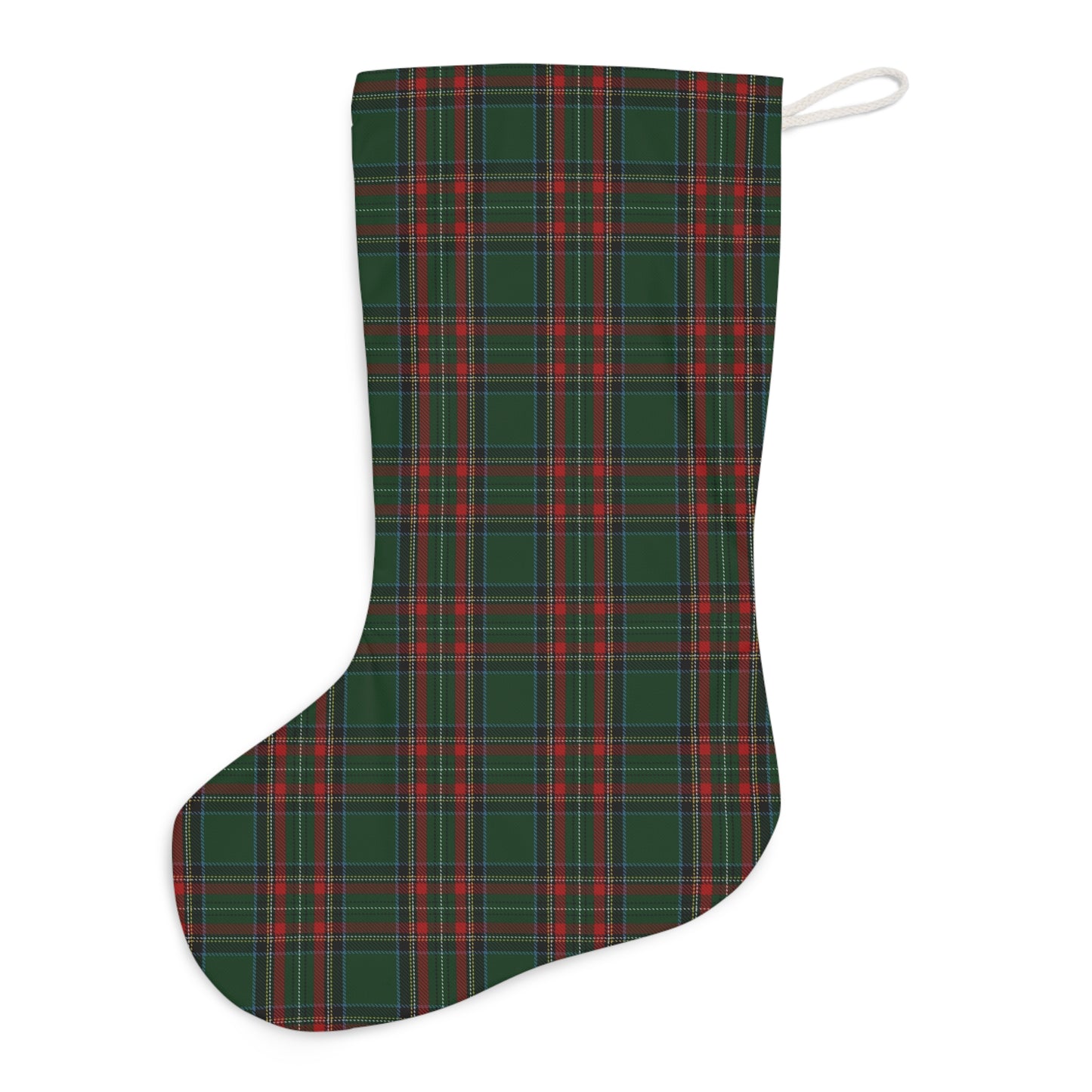 Green Christmas Plaid Stocking