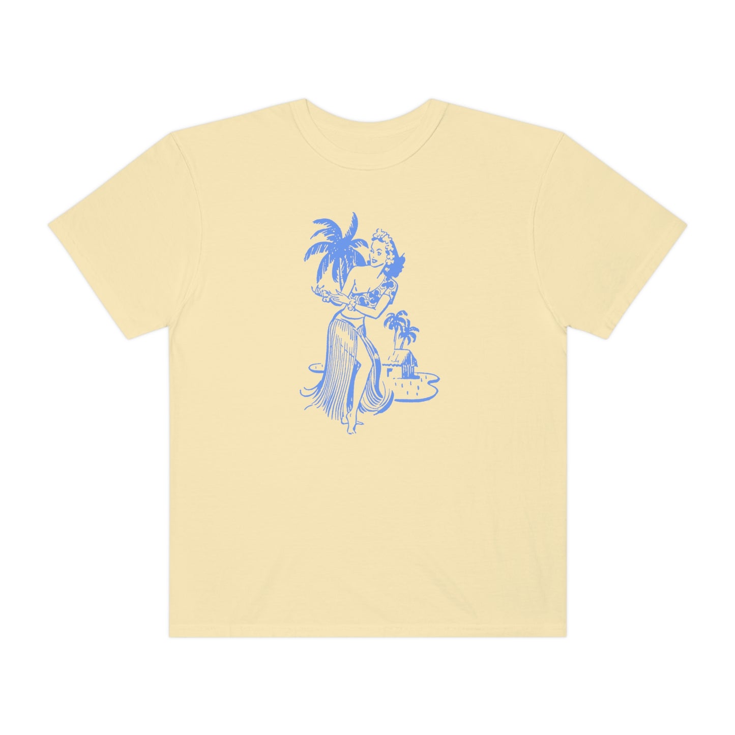Blue Hula Girl Comfort Colors T-Shirt