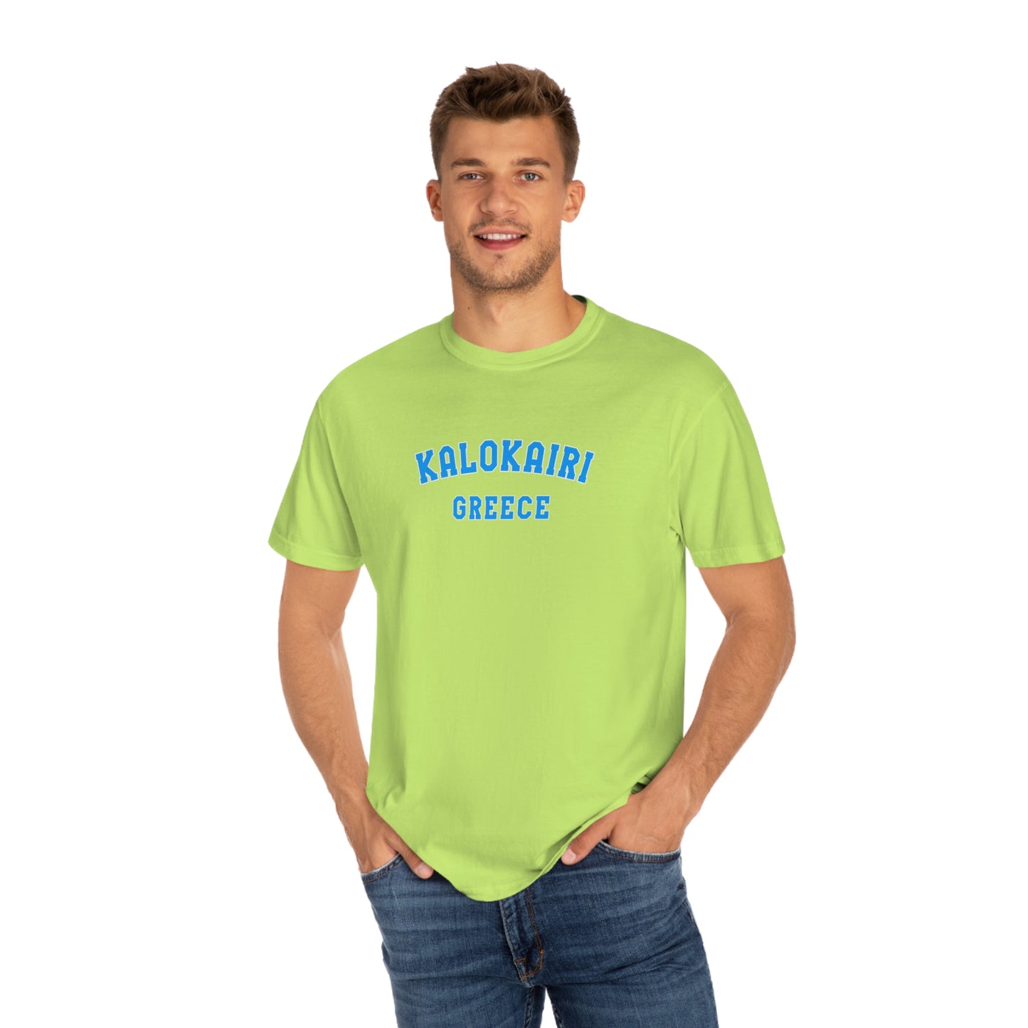 Kalokairi Blue Text Comfort Colors T-Shirt