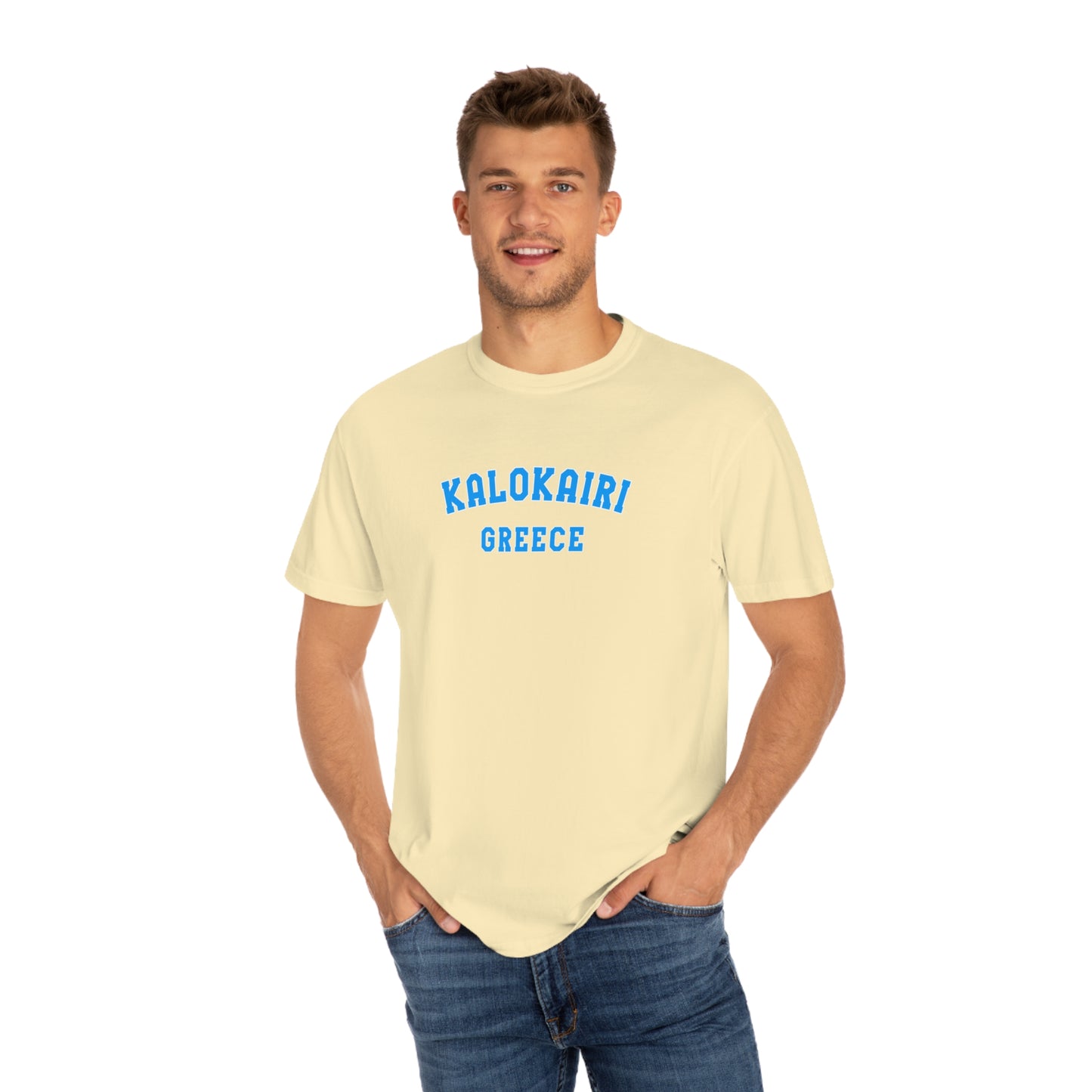 Kalokairi Blue Text Comfort Colors T-Shirt