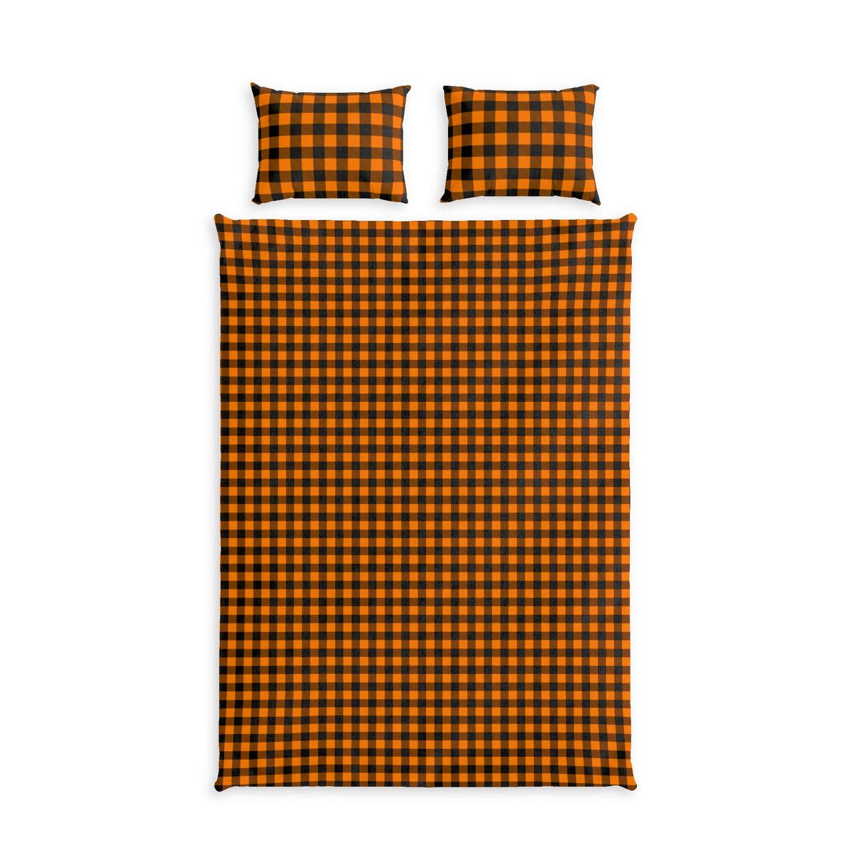 Halloween Plaid Cotton Bed Set