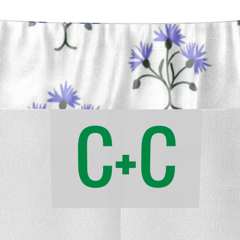 Primavera's Blue Flowers Luxury Pyjama Trousers