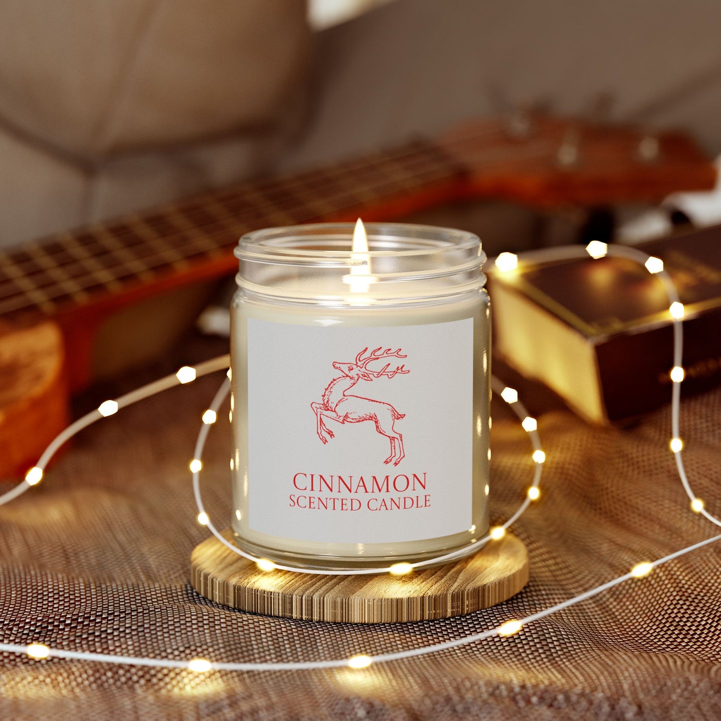 Red Reindeer Cinnamon Scented Candles