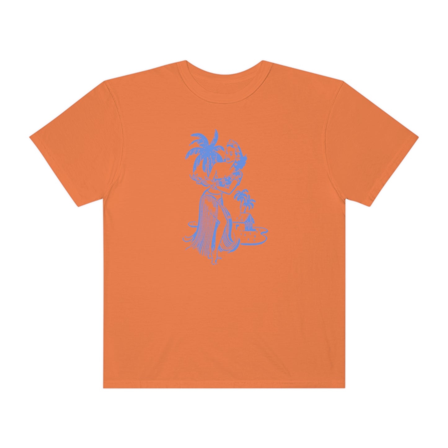 Blue Hula Girl Comfort Colors T-Shirt