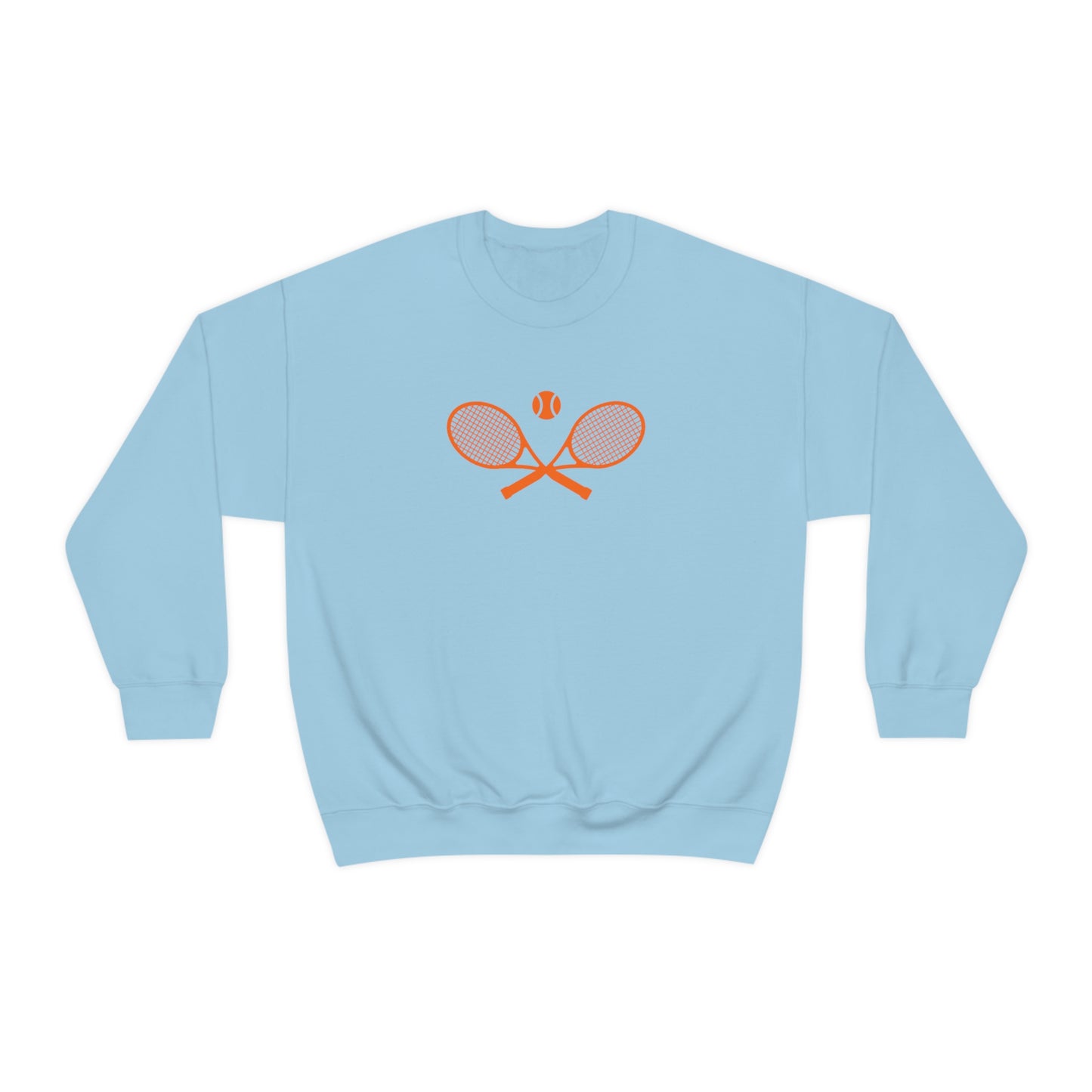 Preppy Orange Tennis Sweatshirt
