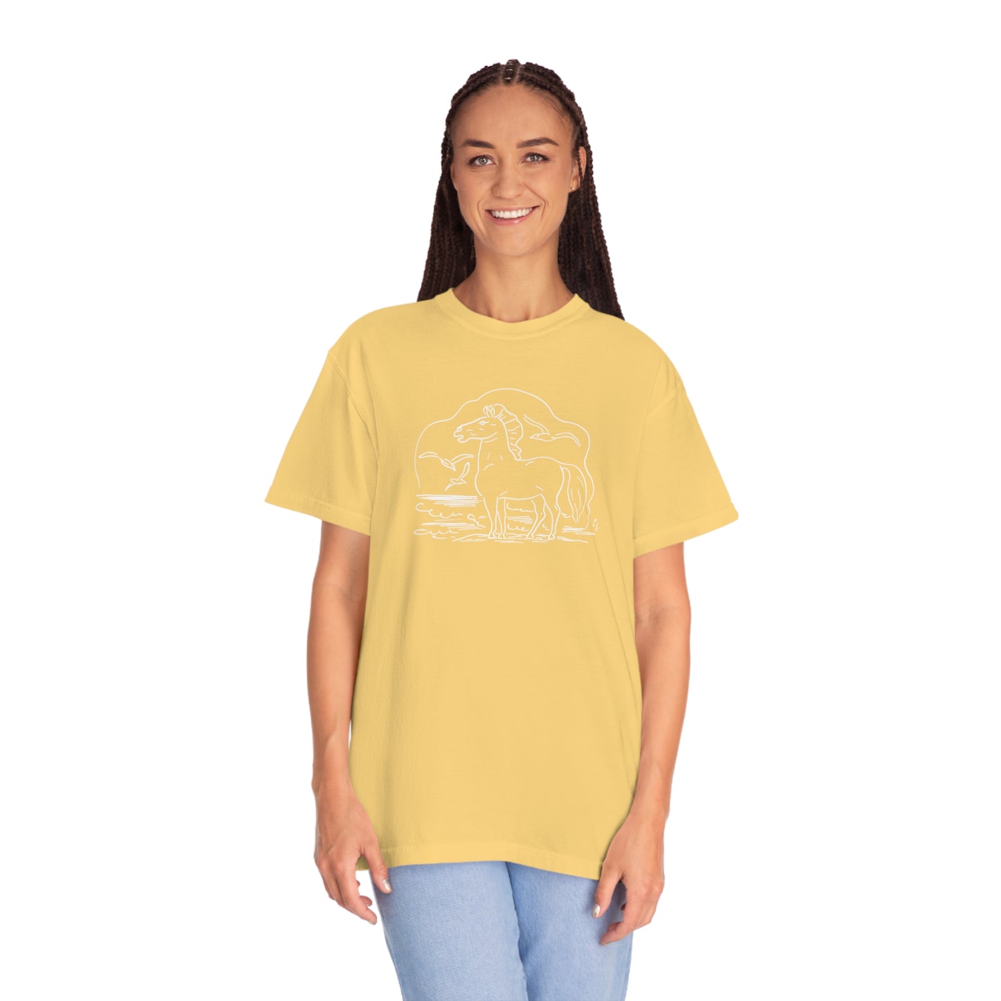 Horse on the Beach Comfort Colors T-Shirt