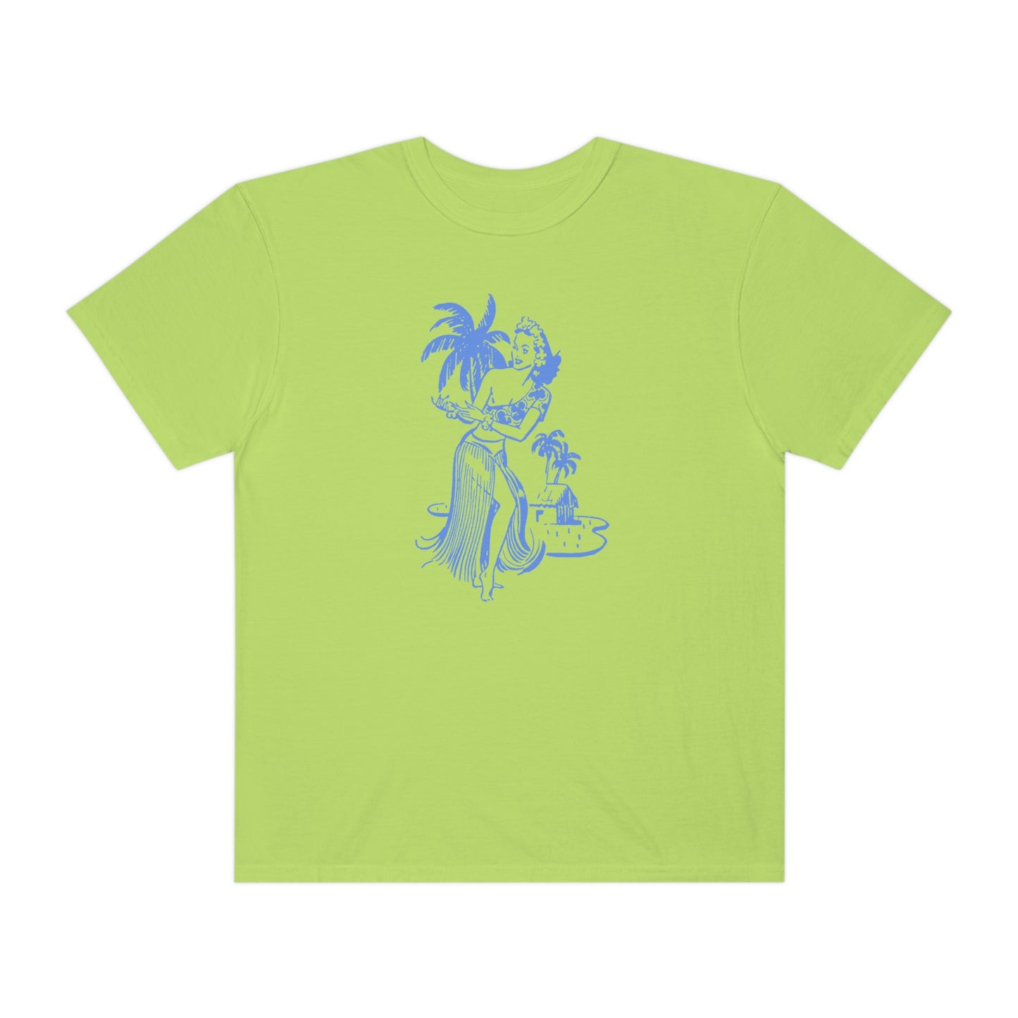 Blue Hula Girl Comfort Colors T-Shirt