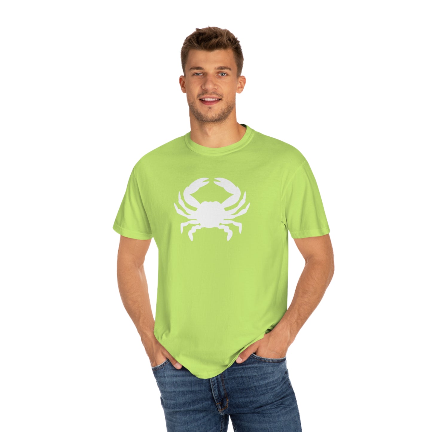 White Crab Comfort Colors T-Shirt