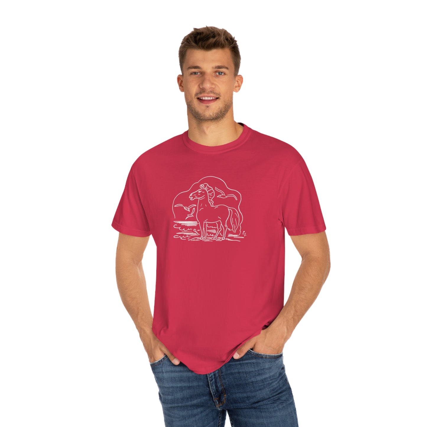 Horse on the Beach Comfort Colors T-Shirt