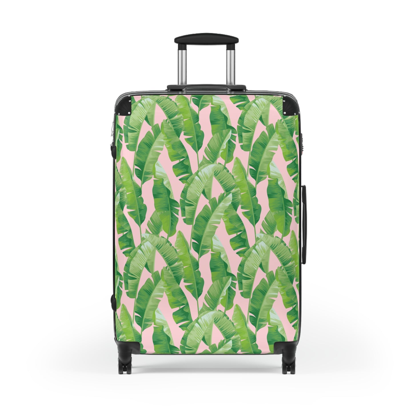 Banana Leaf on Light Pink Suitcases