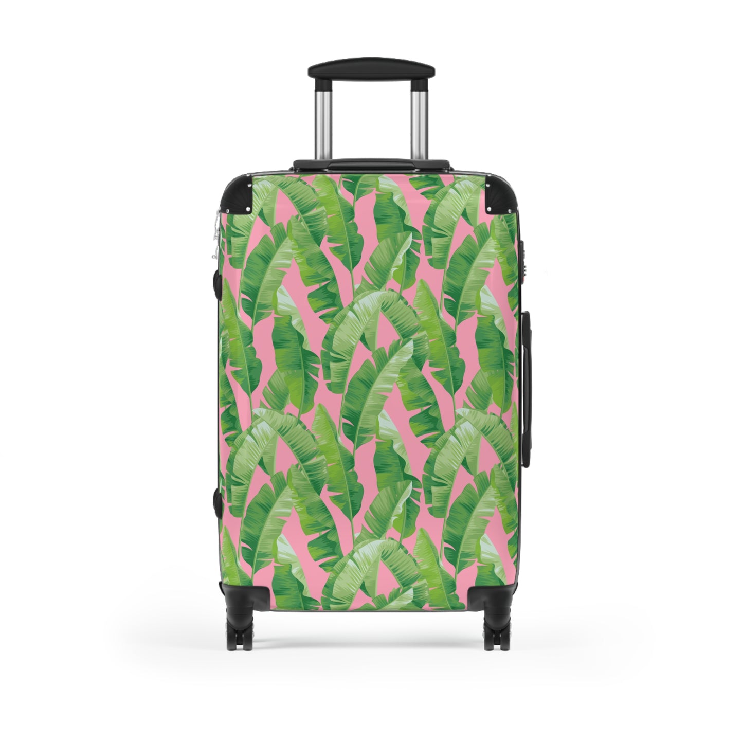 Banana Leaf on Pink Suitcases