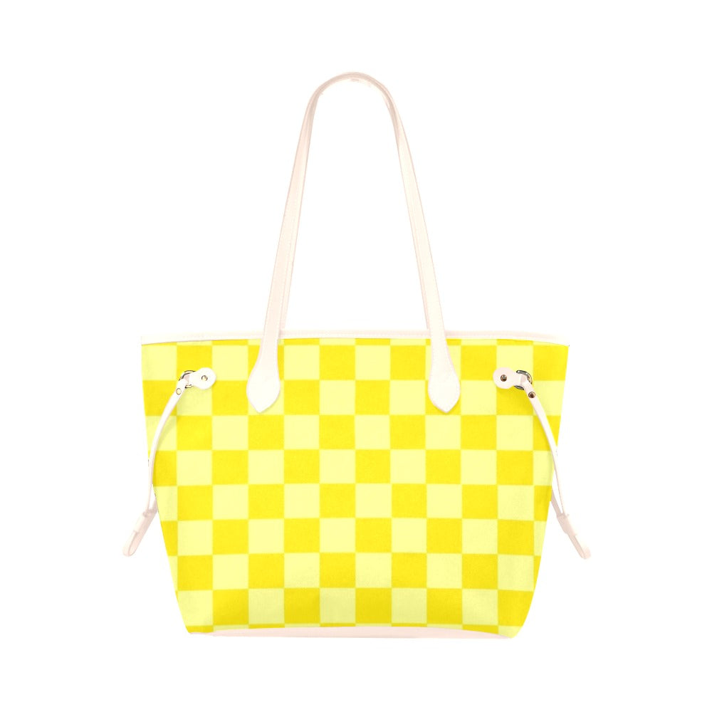 Lemon Check Tote Bag