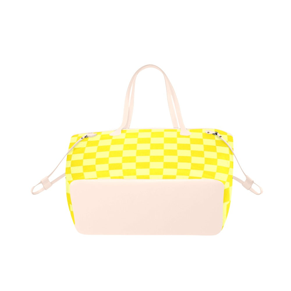 Lemon Check Tote Bag