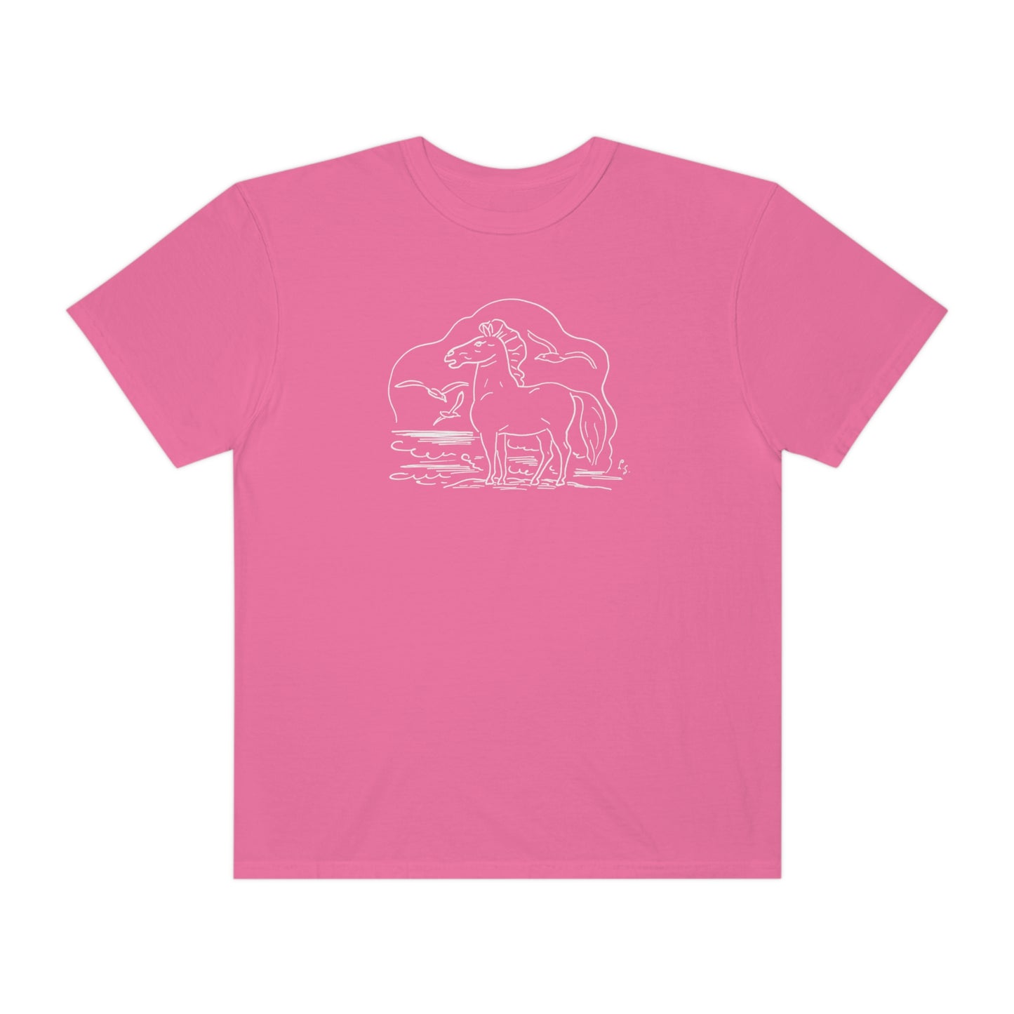 Horse on the Beach Comfort Colors T-Shirt