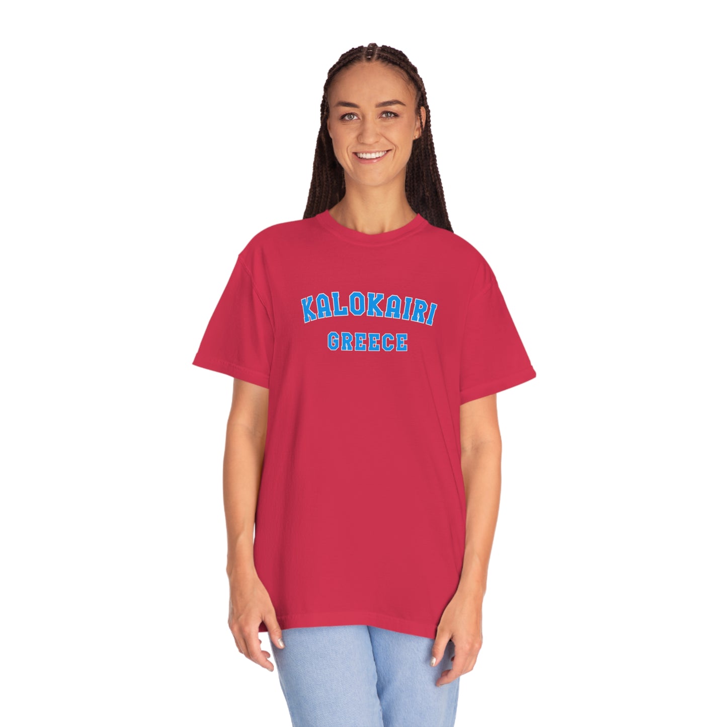 Kalokairi Blue Text Comfort Colors T-Shirt
