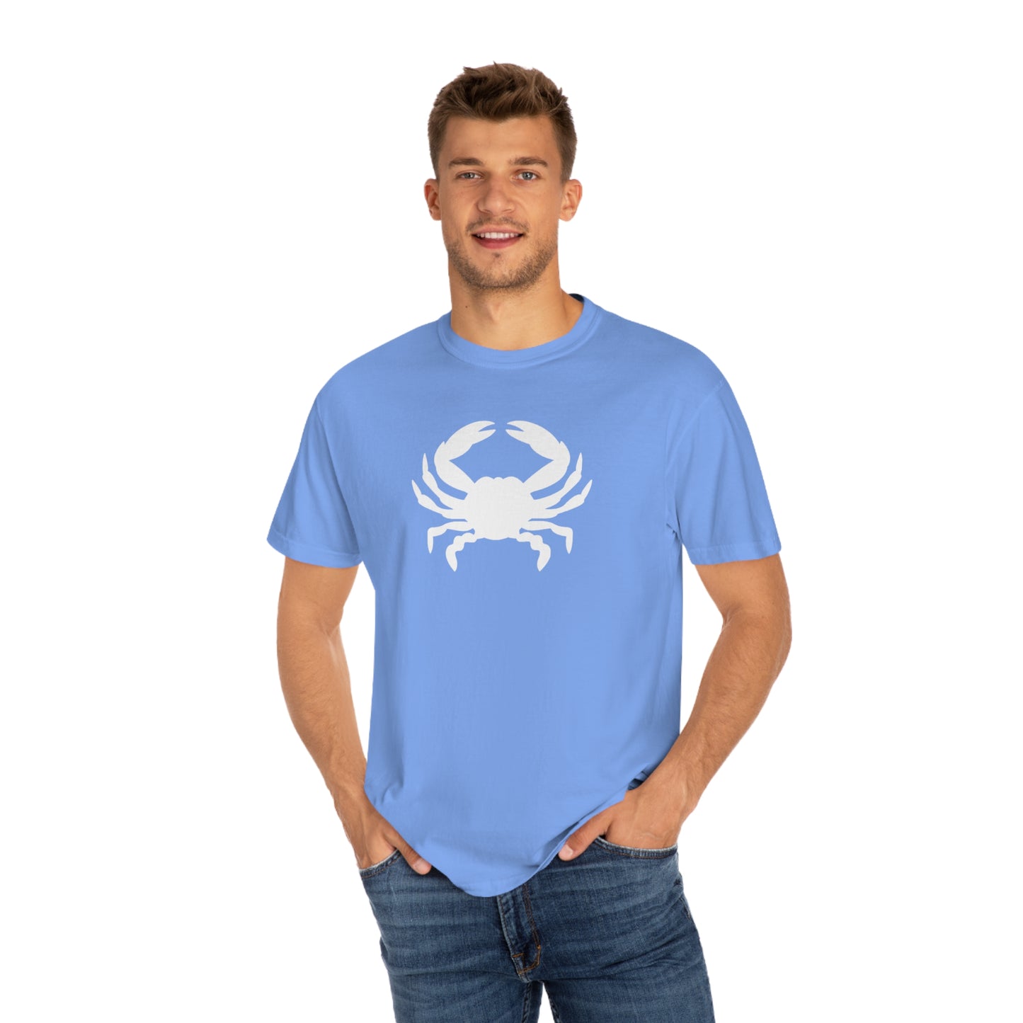 White Crab Comfort Colors T-Shirt