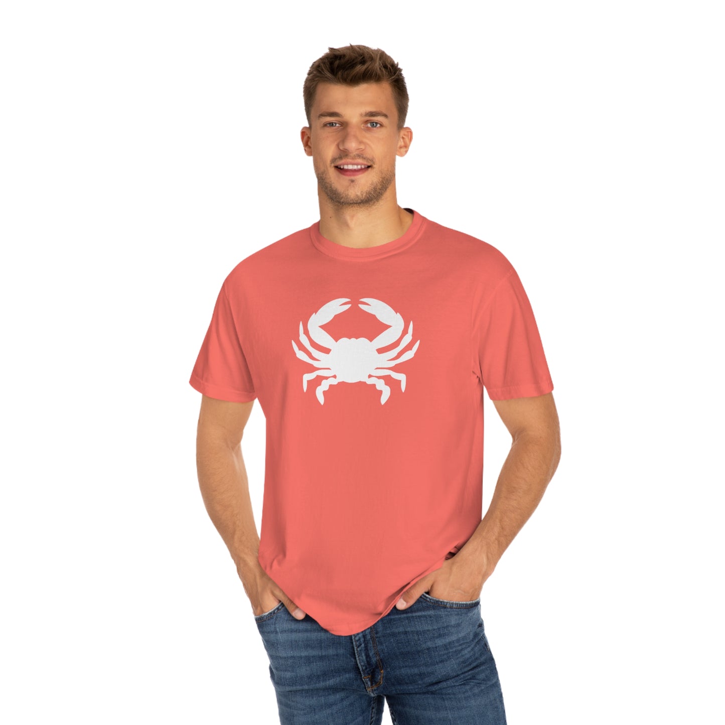 White Crab Comfort Colors T-Shirt