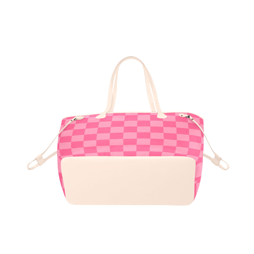 Strawberry Check Tote Bag