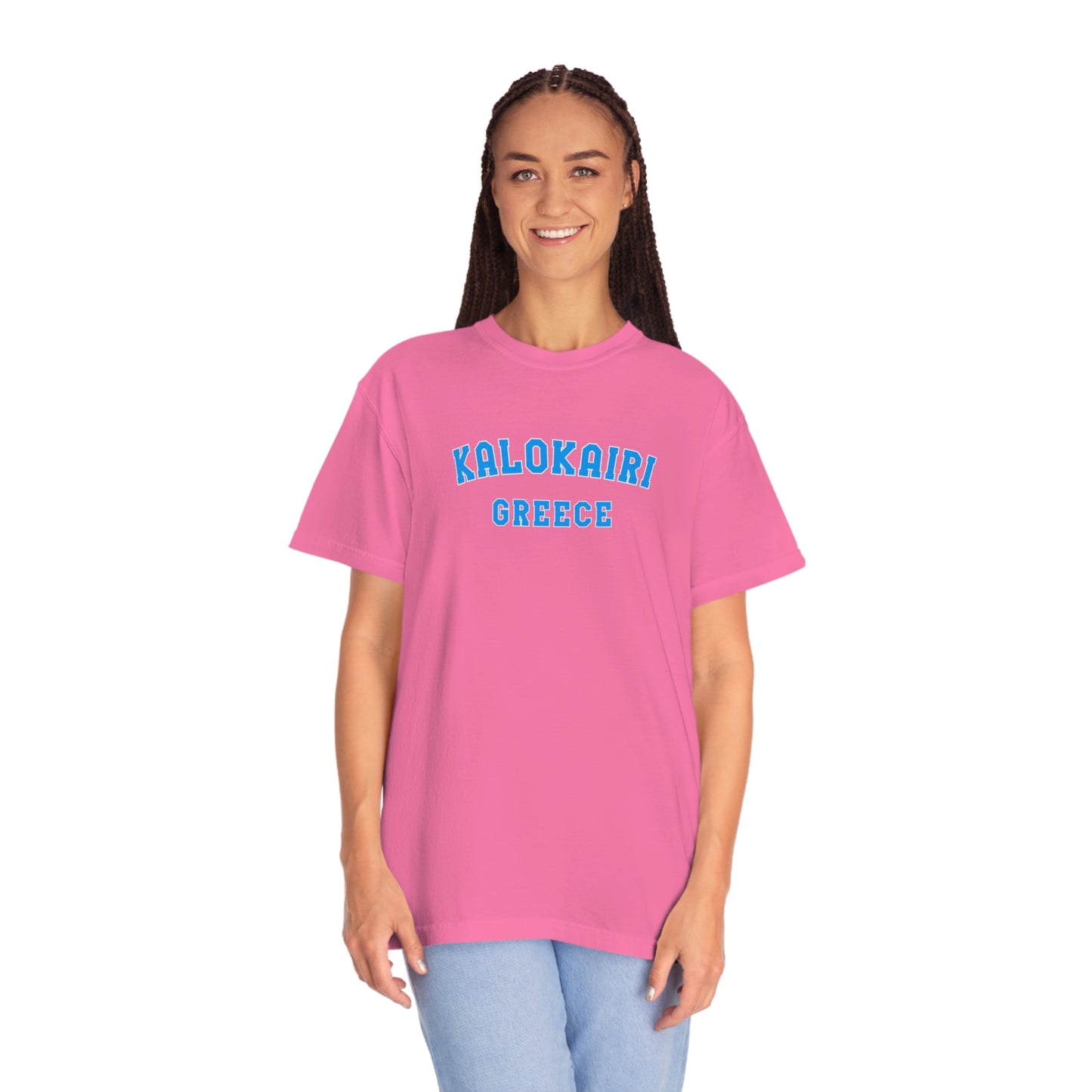 Kalokairi Blue Text Comfort Colors T-Shirt