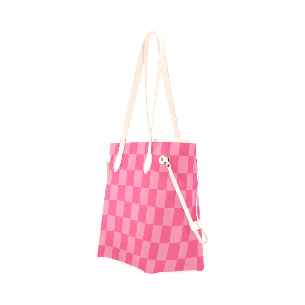 Strawberry Check Tote Bag