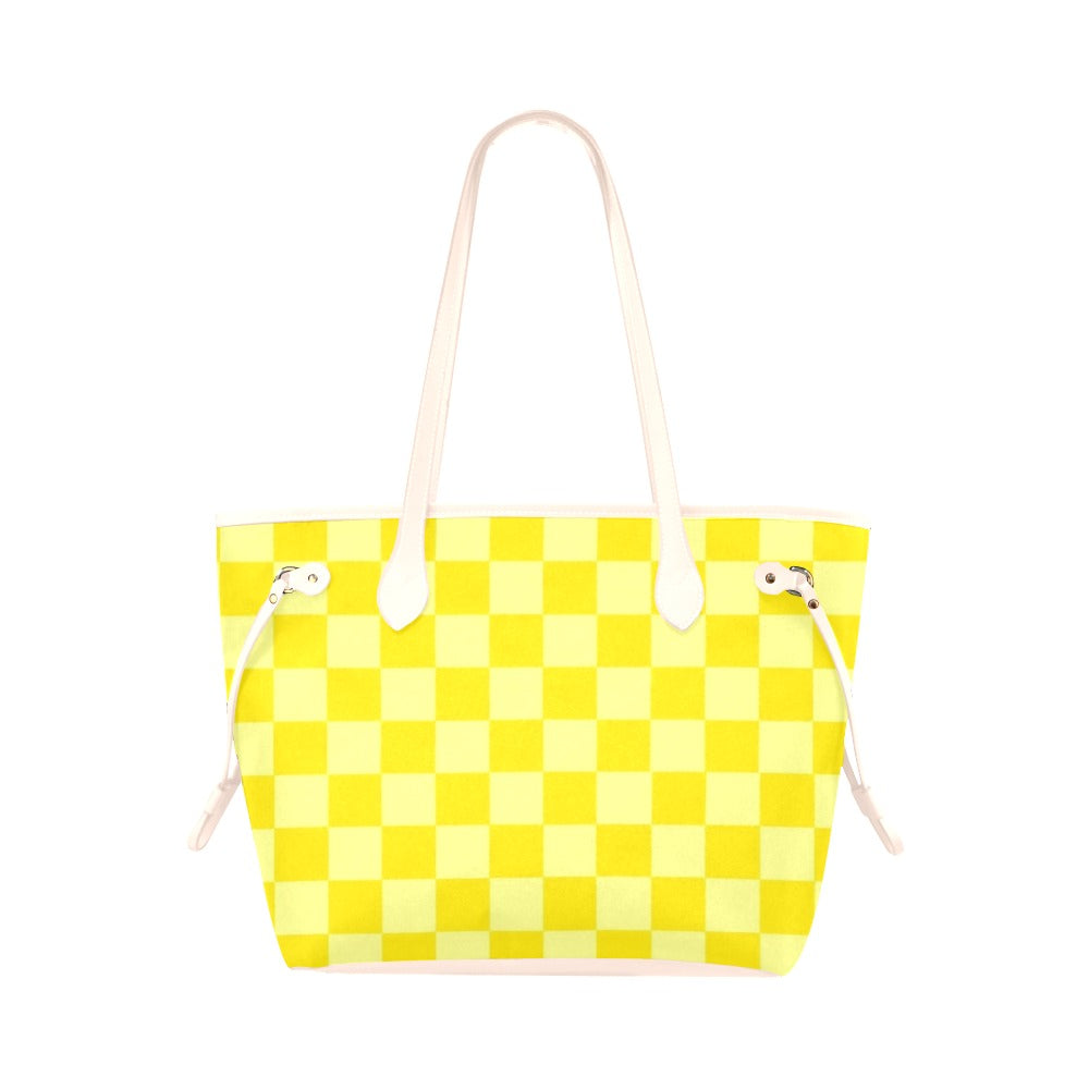 Lemon Check Tote Bag