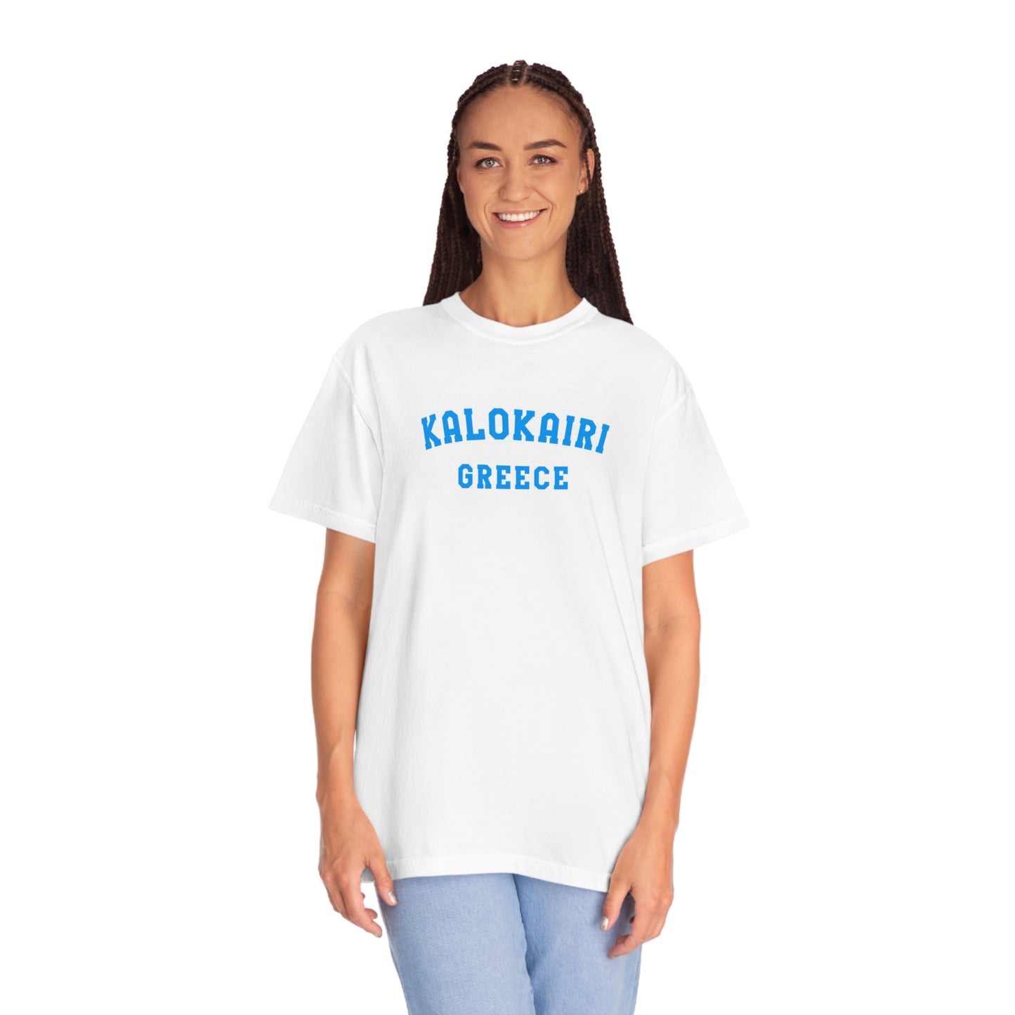 Kalokairi Blue Text Comfort Colors T-Shirt
