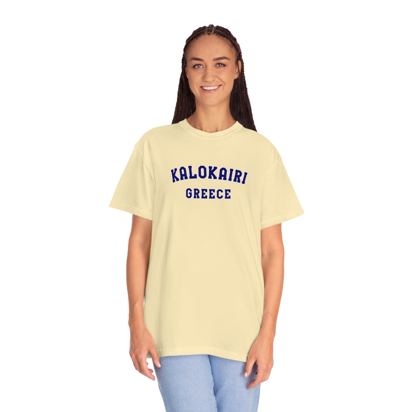 Kalokairi Navy Text Comfort Colors T-Shirt
