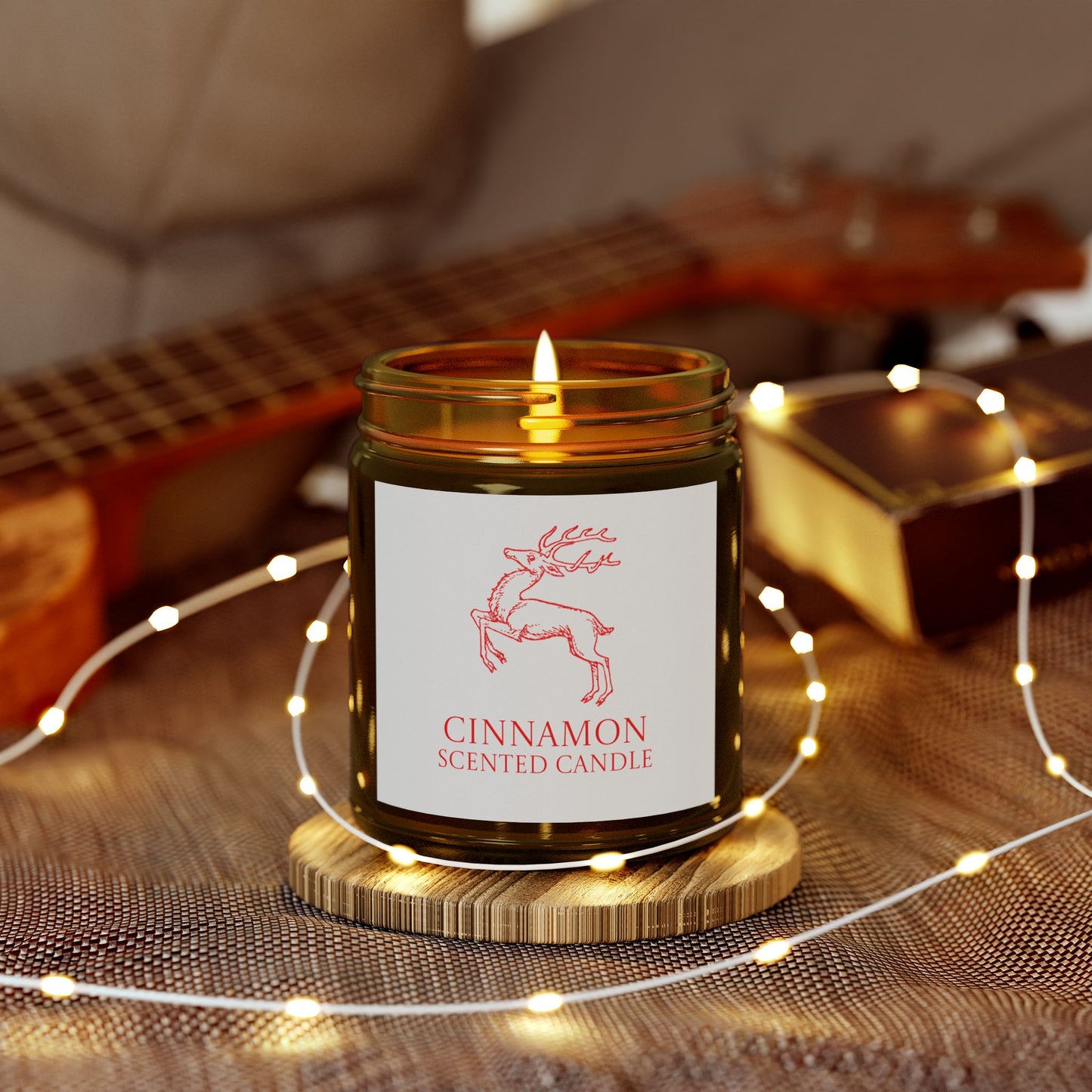 Red Reindeer Cinnamon Scented Candles