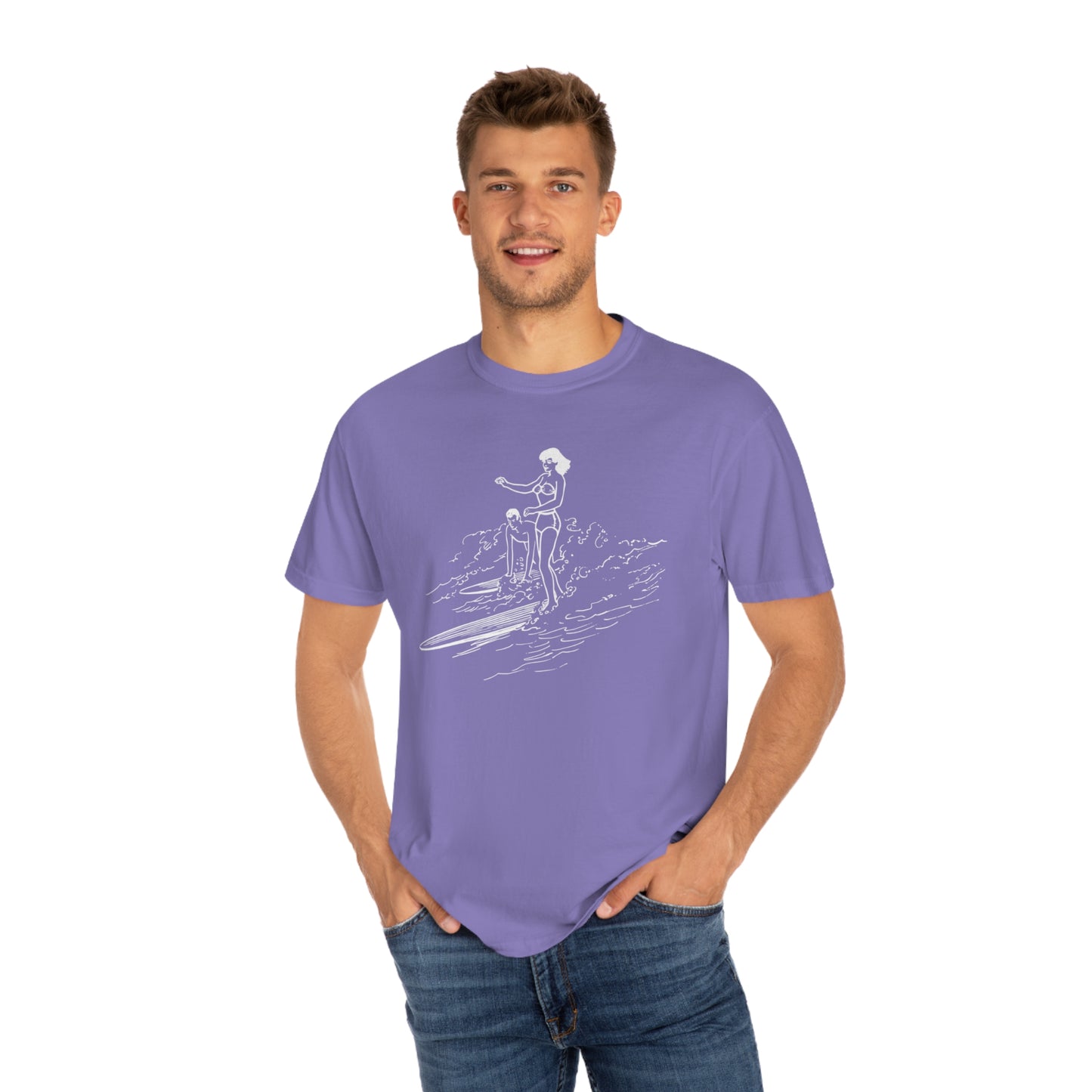 Surfing Comfort Colors T-Shirt